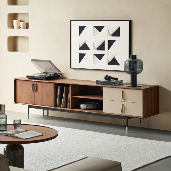 TV Stand with Hidden Storage: Streamlined Entertainment Centers - Image 2